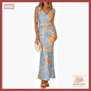 Floral Mesh Maxi Dress Sexy Bodycon Convertible Backless Summer Wedding Guest